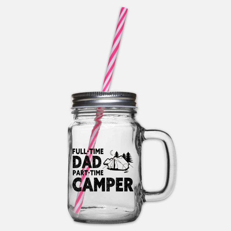 Full-Time Dad Part-Time Camper – Dad Gift - Bocal à boisson - transparent