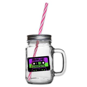 Rave Cassette Festival Logo - Bocal à boisson - transparent - Droite