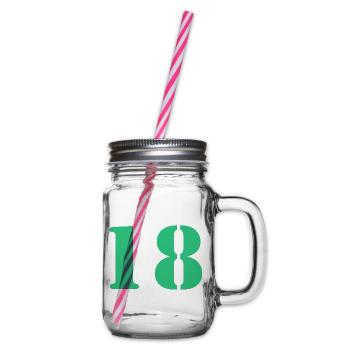 18 - Henkelglas mit Schraubdeckel - Klar - Rechts