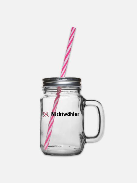 Nichtwähler - Henkelglas mit Schraubdeckel - Klar