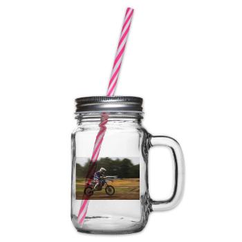 Motocross Action - Henkelglas mit Schraubdeckel - Klar - Rechts