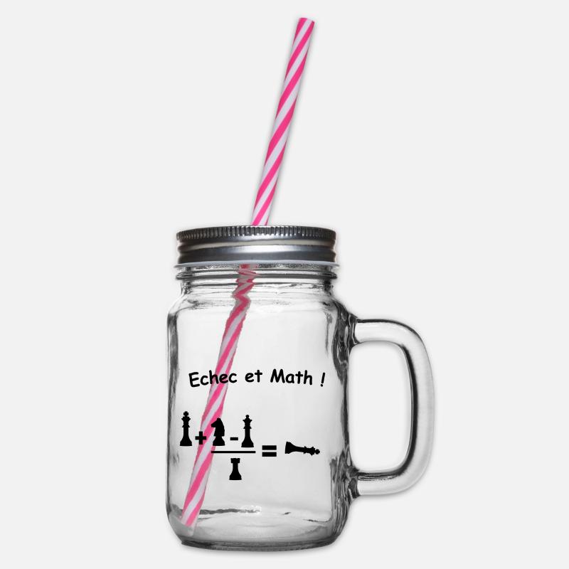 Echec et Math - Bocal à boisson - transparent