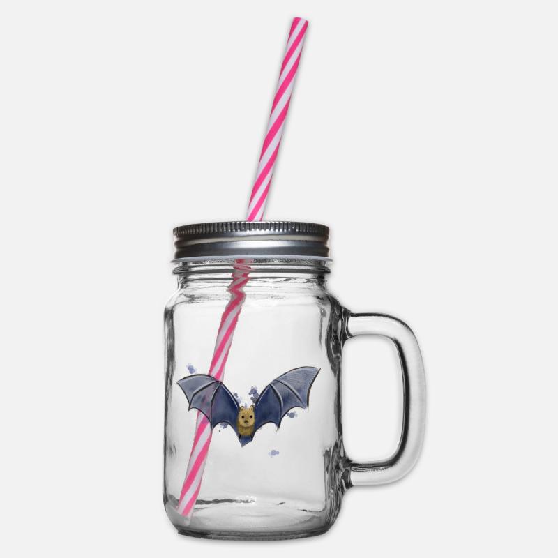 Chauve-souris - Bocal à boisson - transparent