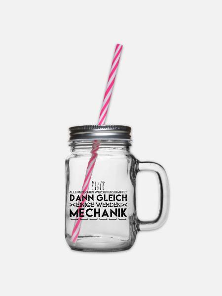 Mechaniker, schrauber | Mechanik - Henkelglas mit Schraubdeckel - Klar