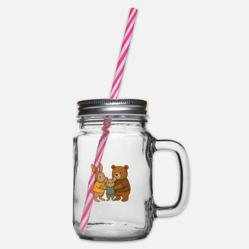 Hase_Maus_Baer_2 - Bocal à boisson - transparent