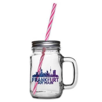 Frankfurt am Main Skyline - Henkelglas mit Schraubdeckel - Klar - Rechts