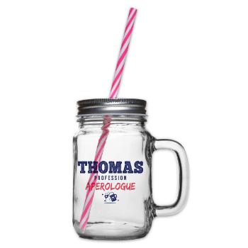 Thomas Aperologue – Humor Apéro - Henkelglas mit Schraubdeckel - Klar - Rechts