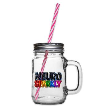 Neuro Sparkly - Henkelglas mit Schraubdeckel - Klar - Rechts