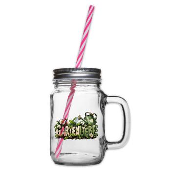 Gartenliebe mit Herz Liebevolle Geschenkidee  - Henkelglas mit Schraubdeckel - Klar - Rechts