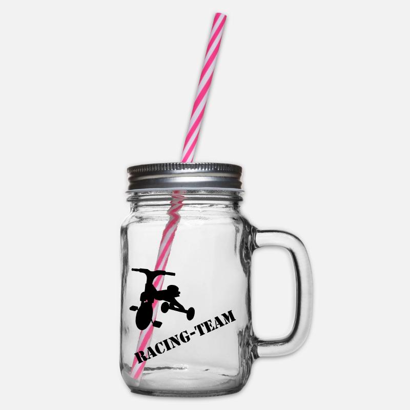 RacingTeam - Henkelglas mit Schraubdeckel - Klar