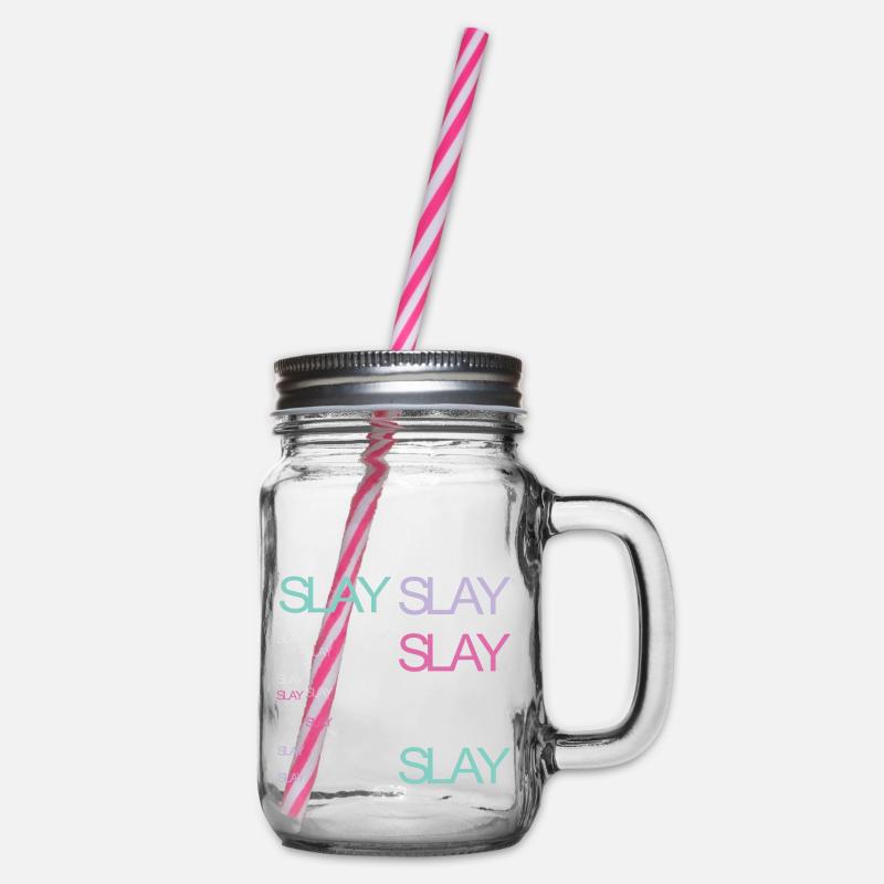 Slay - Henkelglas mit Schraubdeckel - Klar
