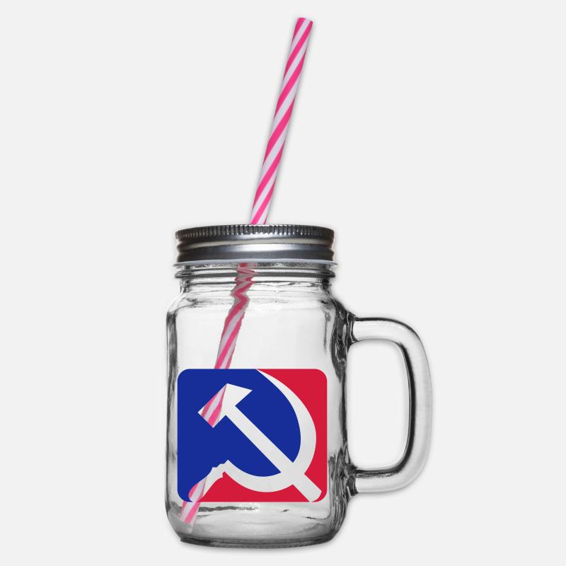 Communisme bleu rouge - Bocal à boisson - transparent