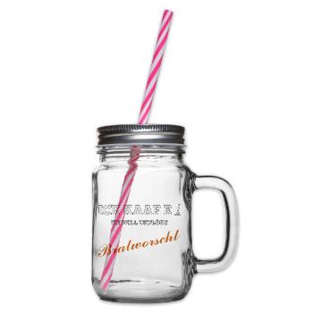 Bratworscht - Henkelglas mit Schraubdeckel - Klar - Rechts