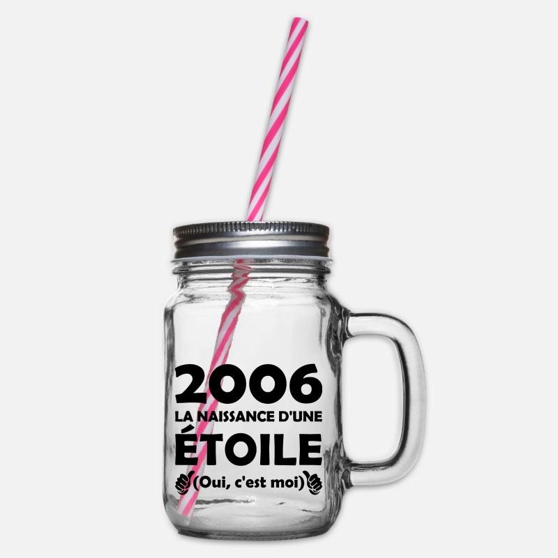 anniversaire année 2006 / naissance d'une étoile - Bocal à boisson - transparent
