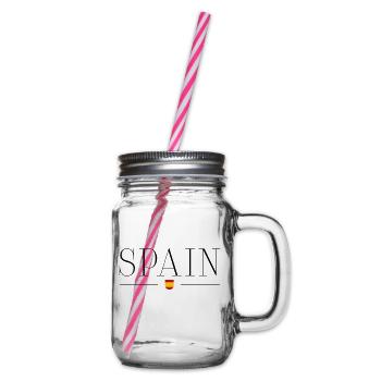 Spanien - Henkelglas mit Schraubdeckel - Klar - Rechts