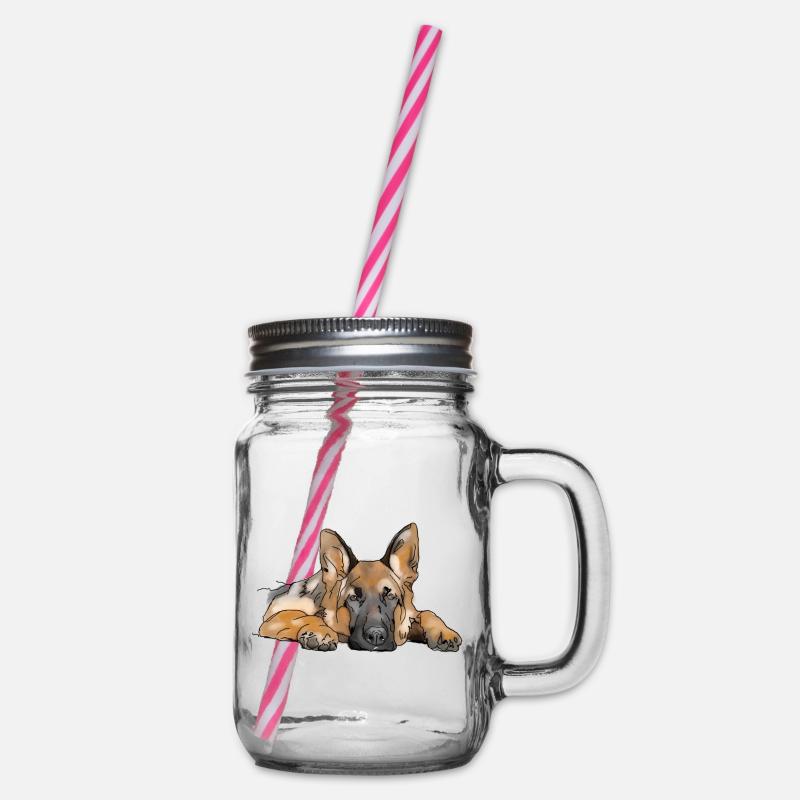 Chien de berger - Bocal à boisson - transparent