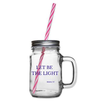 Lasst das Licht sein - Henkelglas mit Schraubdeckel - Klar - Rechts