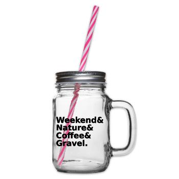 Weekend Nature Coffee Gravel - Henkelglas mit Schraubdeckel - Klar - Rechts
