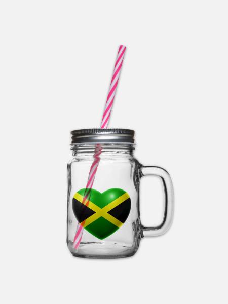 Coeur (Jamaïque / Jamaïque) - Bocal à boisson - transparent