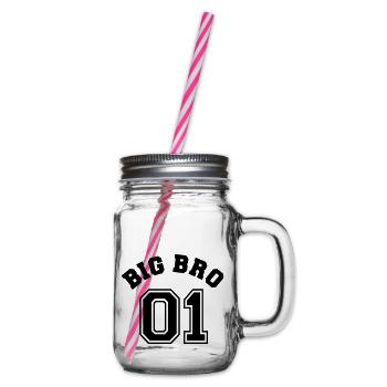 Big Bro 01 - Big Brother - Henkelglas mit Schraubdeckel - Klar - Rechts