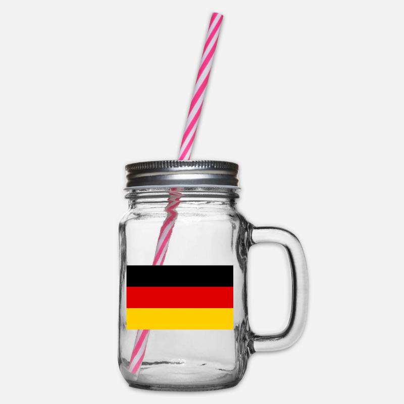 drapeau Allemagne - Bocal à boisson - transparent