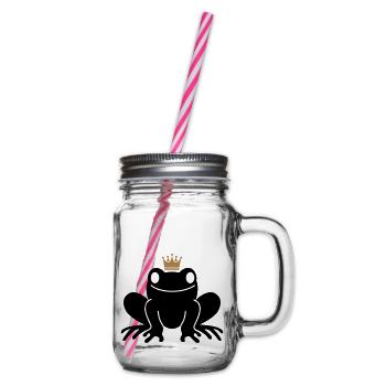 frog Prince - Glass jar with handle and screw cap - clear - Right