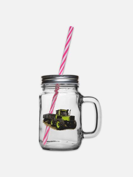 MB trac 1600 turbo avec remorque - Bocal à boisson - transparent