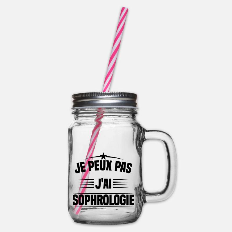 Je peux pas j ai sophrologie - Bocal à boisson - transparent