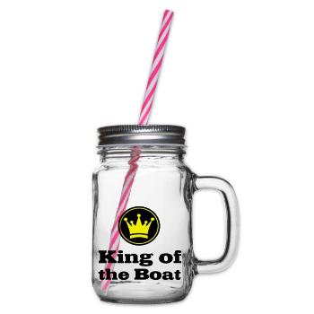 Boat - Glass jar with handle and screw cap - clear - Right