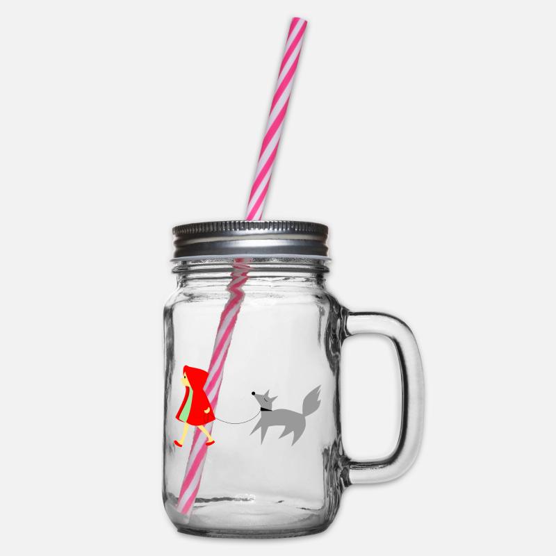 Le Petit Chaperon Rouge et le Loup - Bocal à boisson - transparent