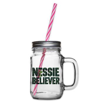 Nessie Believer - Henkelglas mit Schraubdeckel - Klar - Rechts