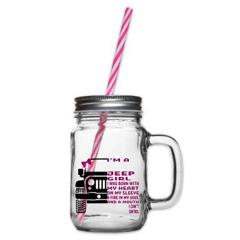 I'm A Jeep Girl - Henkelglas mit Schraubdeckel - Klar - Rechts