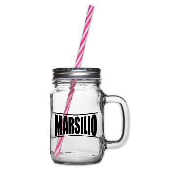 Marsilio t-shirt t-shirt idée cadeau - Bocal à boisson - transparent - Droite