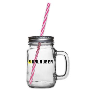 Urlauber Sommer - Henkelglas mit Schraubdeckel - Klar - Rechts