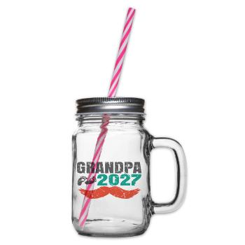 Grandpa 2027  - Henkelglas mit Schraubdeckel - Klar - Rechts