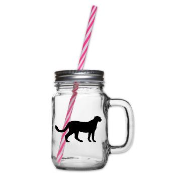 Gepard - Henkelglas mit Schraubdeckel - Klar - Rechts