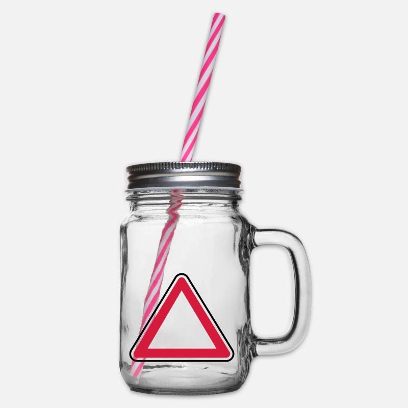 panneau attention - Bocal à boisson - transparent