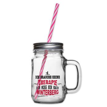 THERAPIE Winterberg - Henkelglas mit Schraubdeckel - Klar - Rechts