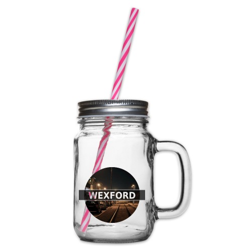 Wexford - Glass jar with handle and screw cap