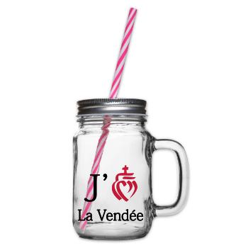 jaime la vendee - Glass jar with handle and screw cap - clear - Right