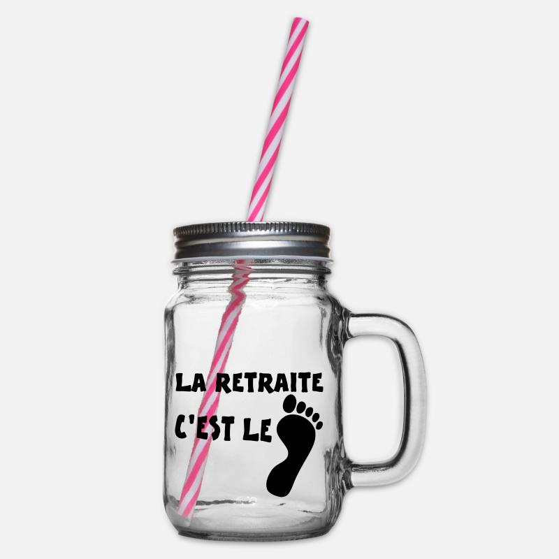 LA RETRAITE C'est LE PIED - Bocal à boisson - transparent