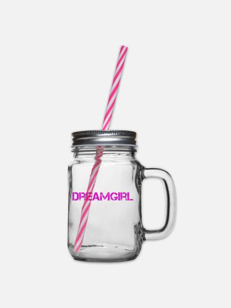 Dreamgirl - Henkelglas mit Schraubdeckel - Klar