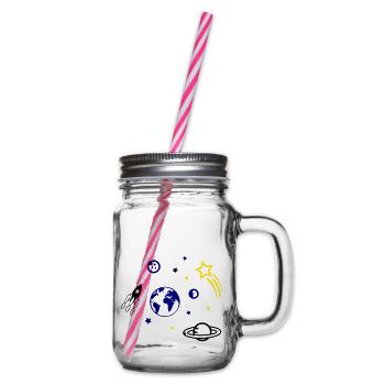 universe - Glass jar with handle and screw cap - clear - Right