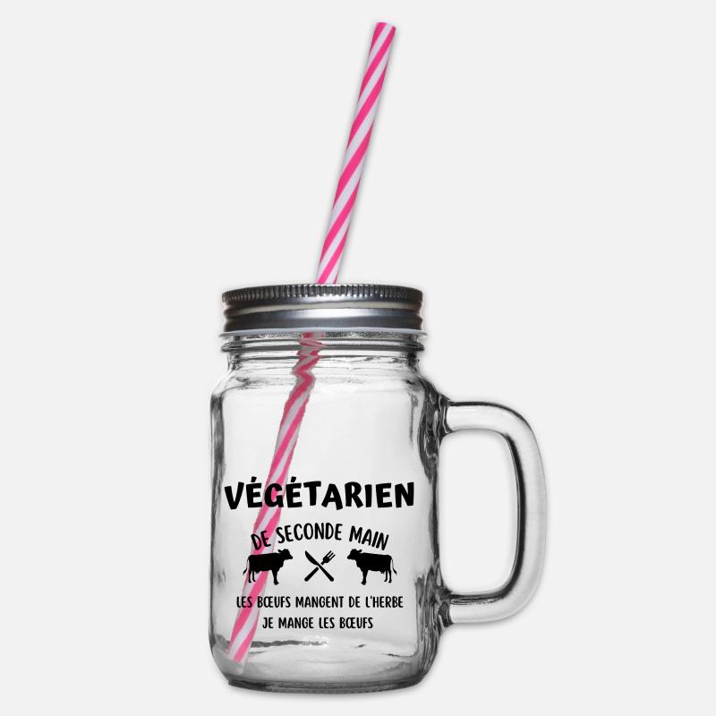 végétarien de seconde main - Bocal à boisson - transparent