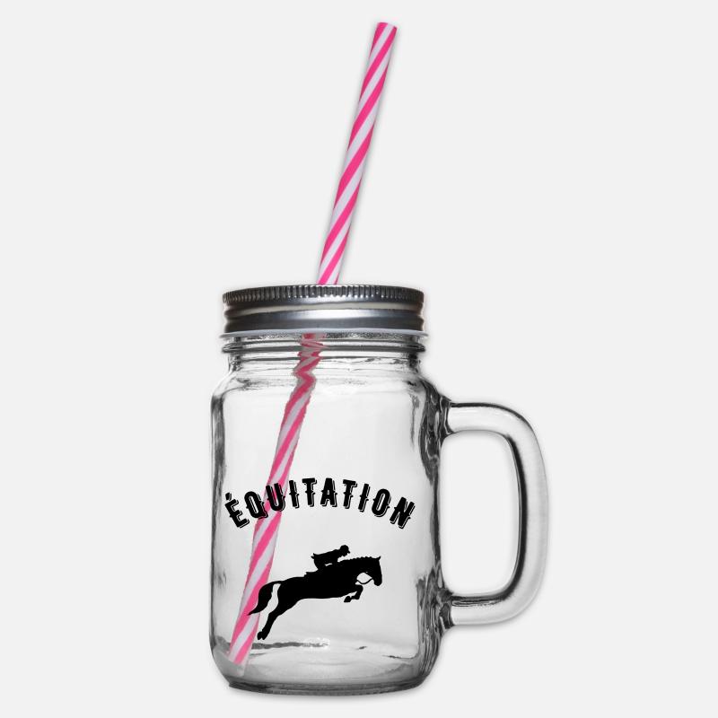 équitation - Bocal à boisson - transparent