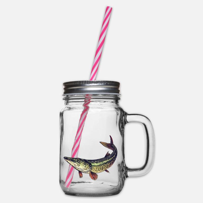 Pêche ciblée au brochet - Bocal à boisson - transparent