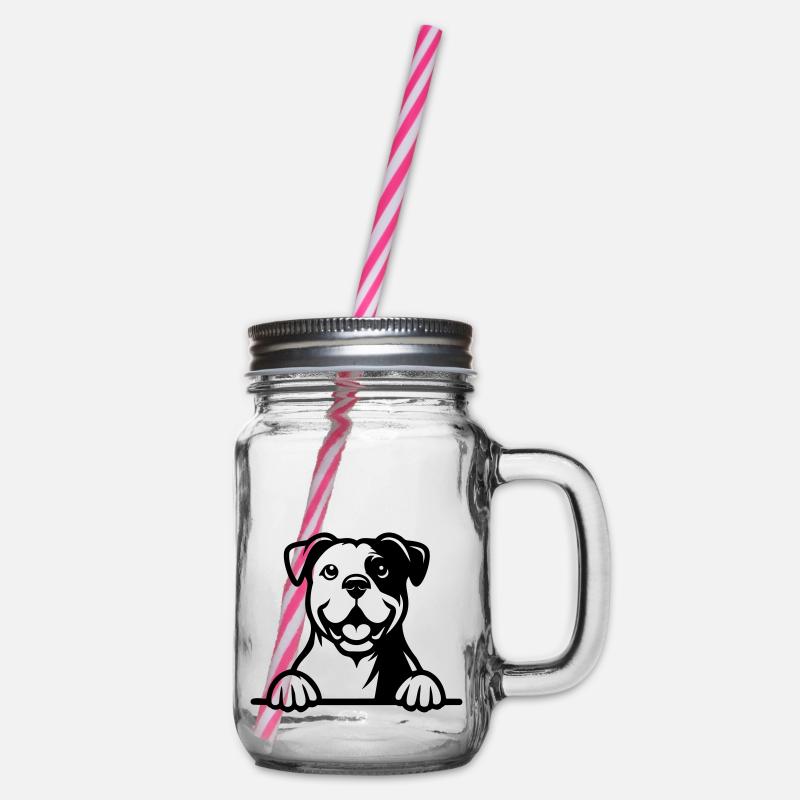 Bouledogue américain - Bocal à boisson - transparent