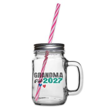 Grandma 2027  - Henkelglas mit Schraubdeckel - Klar - Rechts