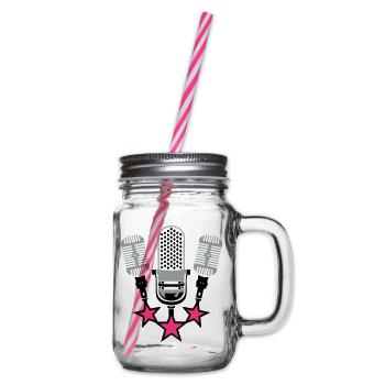 vieux micro microphone 20063 - Bocal à boisson - transparent - Droite