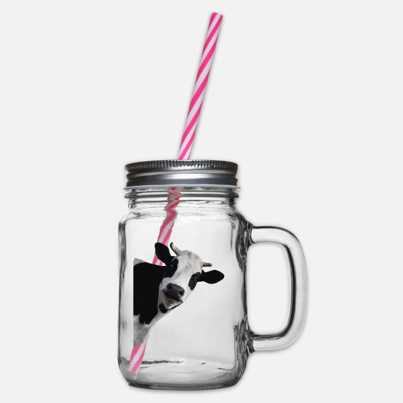 Ku - Henkelglas mit Schraubdeckel - Klar
